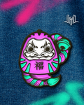 Pin Metálico "DARUMA" Morado